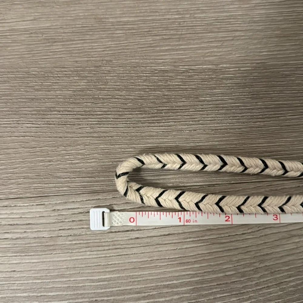 Rope Belt with bronze buckle